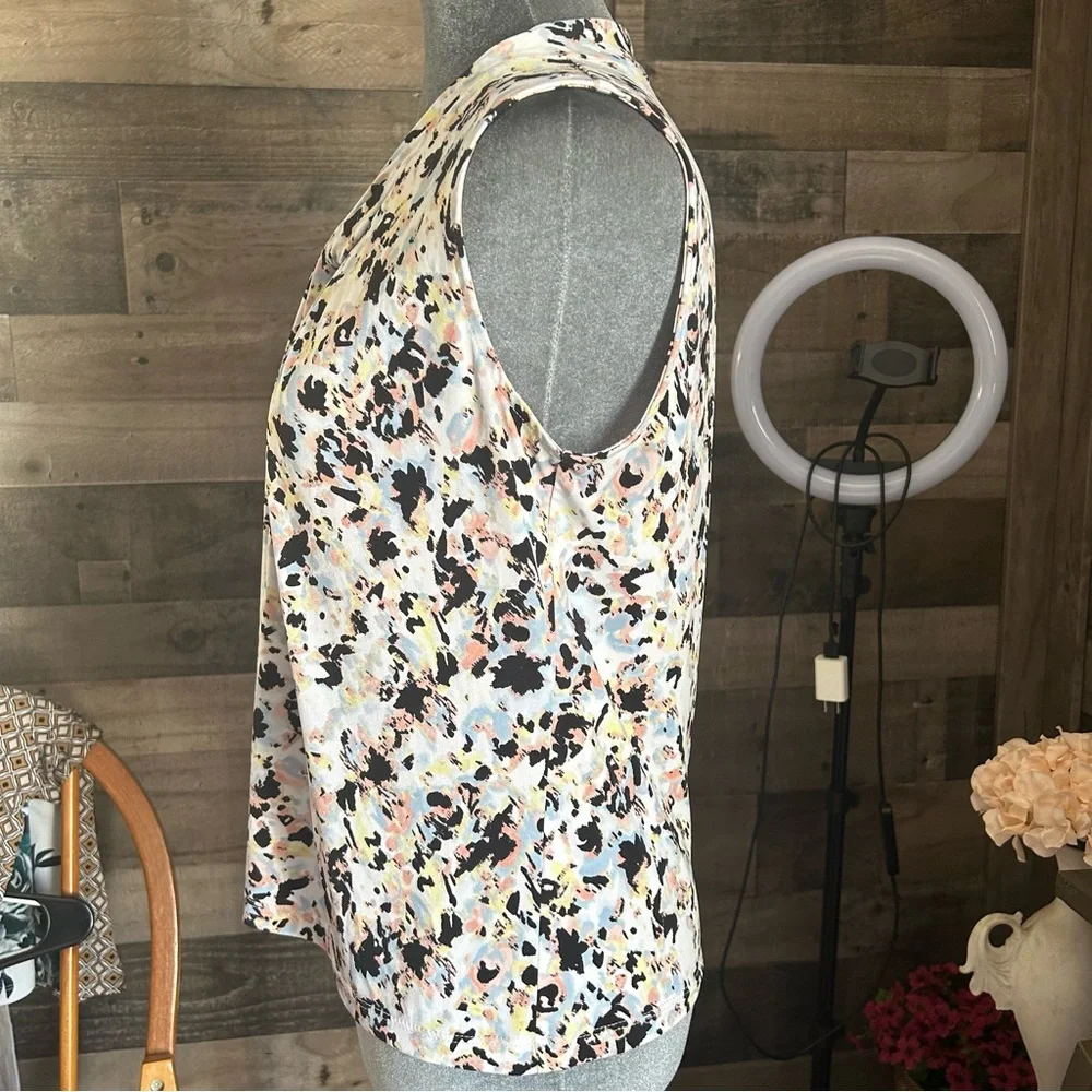 Calvin Klein Multicolor Patterned Blouse - Picture 3 of 8